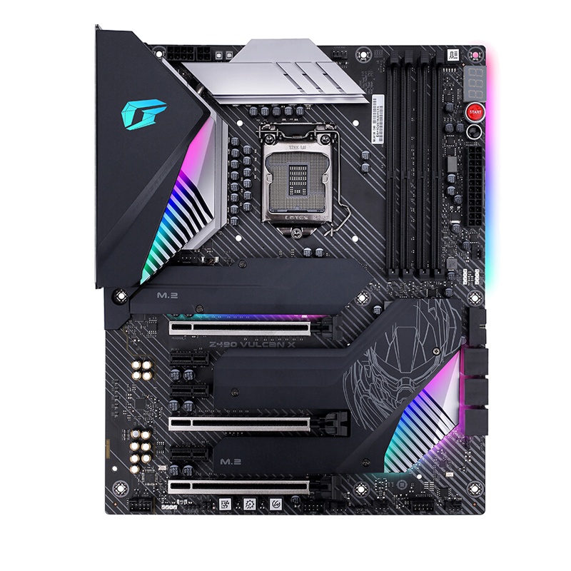 七彩虹 iGame Z490 Vulcan x V20主板+英特尔i7 10700 CPU处理器