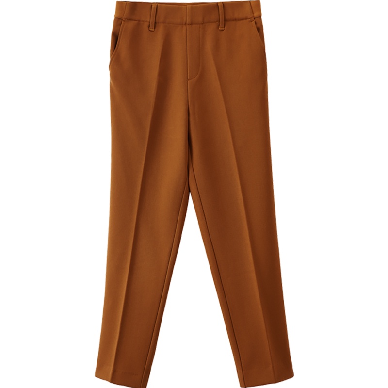 茵曼2019秋季新款时尚纯色休闲裤女宽松哈伦裤百搭直筒长裤通勤