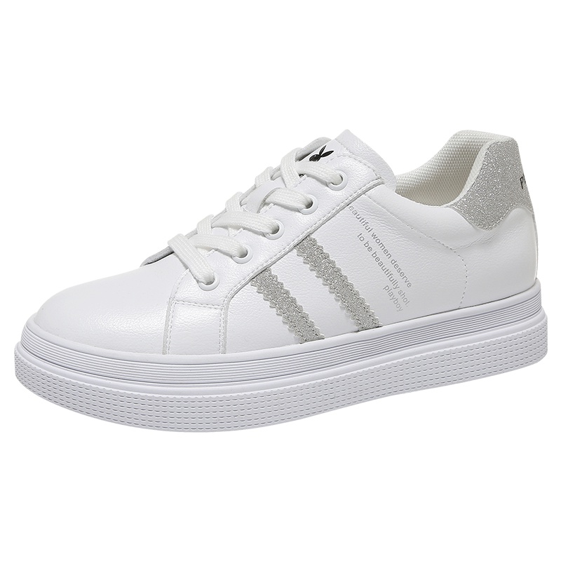 花花公子拼色女鞋韩版2019潮鞋秋季新款板鞋子小白鞋夏款百搭