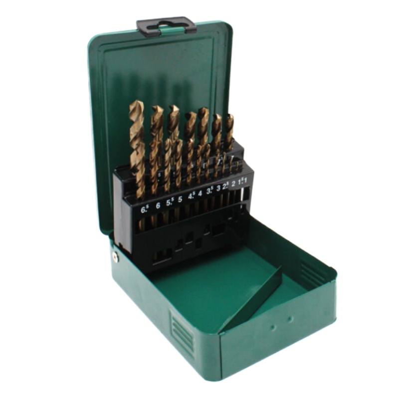 世达(SATA) 19件套直柄含钴不锈钢麻花钻头1-10mm 52819