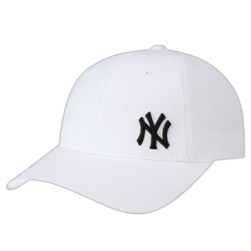 [直营][Sana同款]MLB 时尚侧标软顶帽 SCRIPT TAIL NY/LA 棒球帽弯檐帽32CPIJ911/31