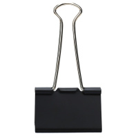 得力8564-4#黑色长尾票夹25mm 36个装 SQ