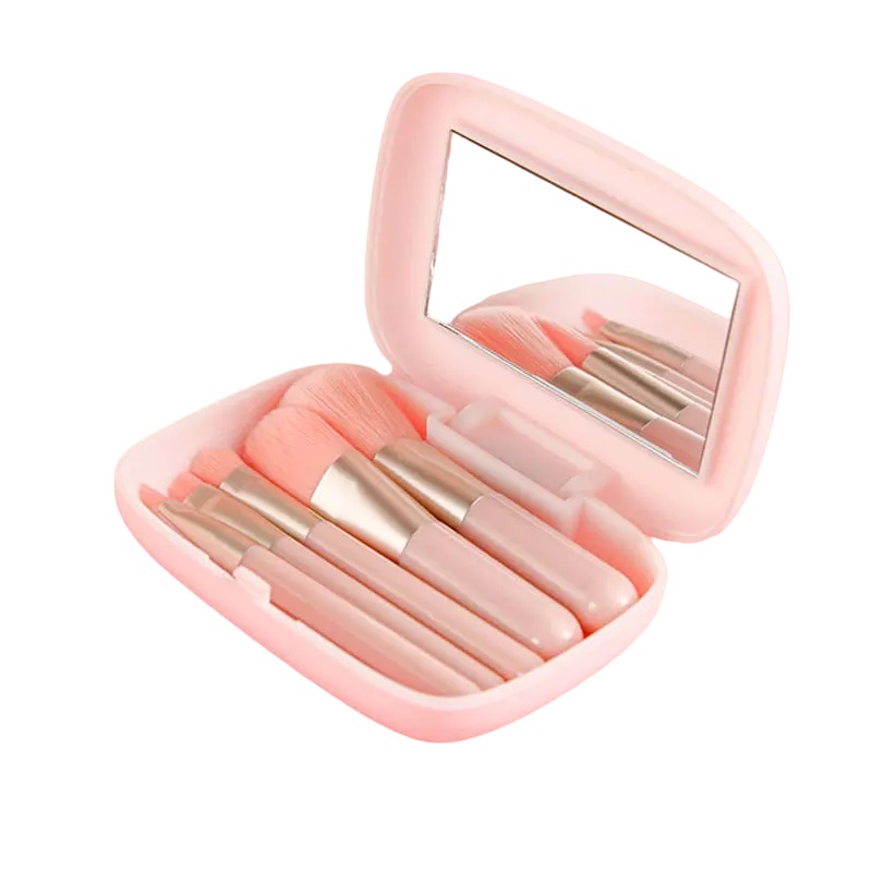 OLOEY 迷你便携款化妆刷套装旅行装外出随身刷毛超柔软散粉刷粉底刷眼影