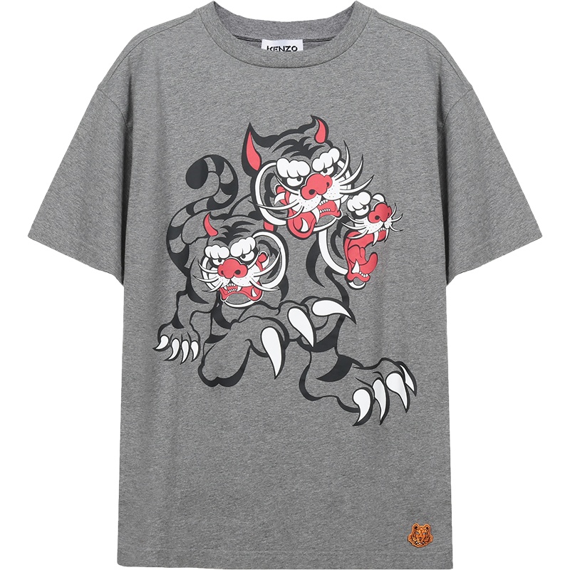 KENZO 高田贤三 女士棉质宽松版圆领短袖T恤 FB5 2TS641 4SJ