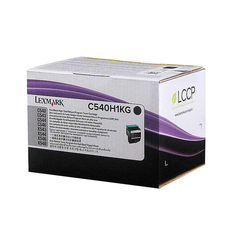 利盟 (Lexmark) C540H1KG 高容量墨粉 2500页 黑色 (单位:件)