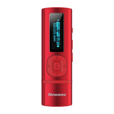纽曼B57 红色 MP3蓝牙音频播放器学生专用mp3随身听全面屏小型便携式mp4音乐英语听力学习机女生可爱插卡录音听歌