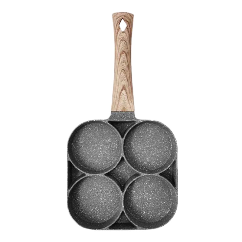 DP 麦饭石四孔煎蛋锅 平底不粘蛋饺锅 厨用品小煎锅 18cm