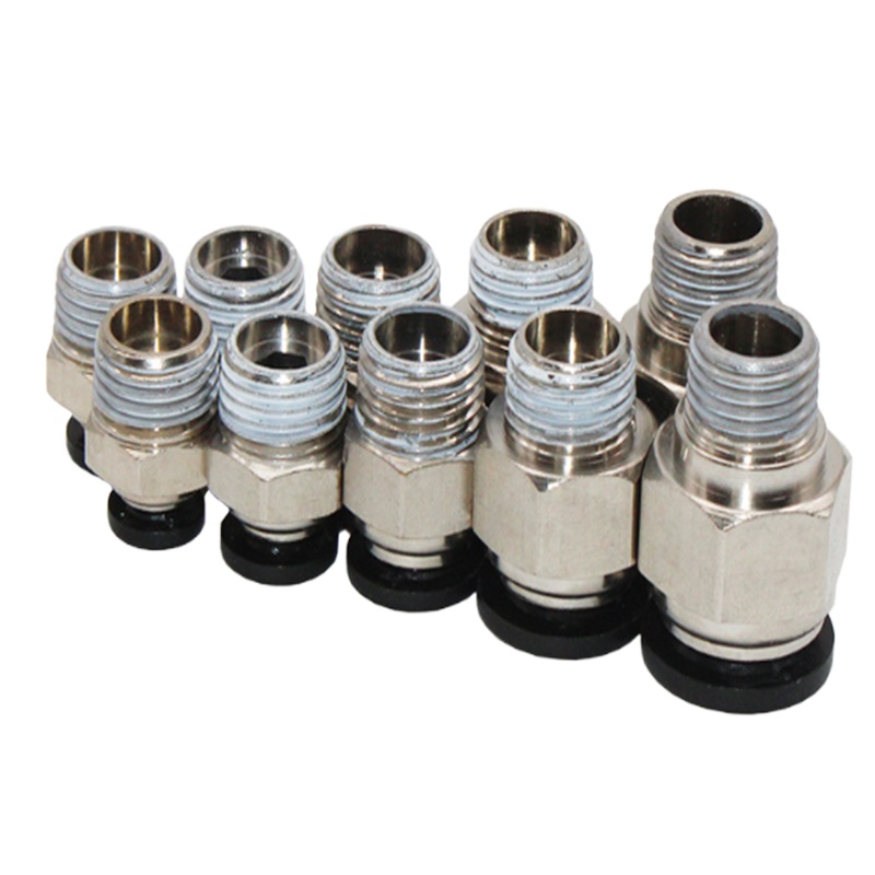 联塑(LESSO) PU气管气动快速接头DPC8-02/银色10个装(单位:包)