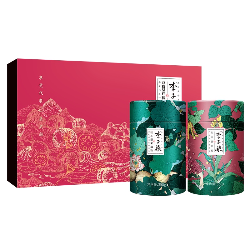 李子柒双粉呈祥粉粉礼盒