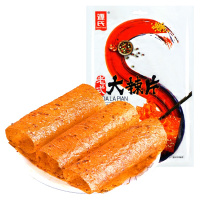 源氏老式大辣片豆皮休闲零食香辣味148g*3袋