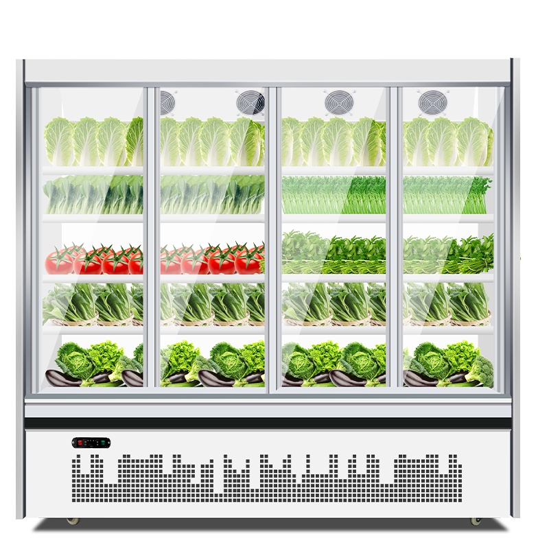 希冷(XILEN)风幕柜水果保鲜柜展示柜冷藏饮料柜酸奶啤酒柜商用冰柜超市生鲜蔬菜保鲜柜 升级款2500*700*1900