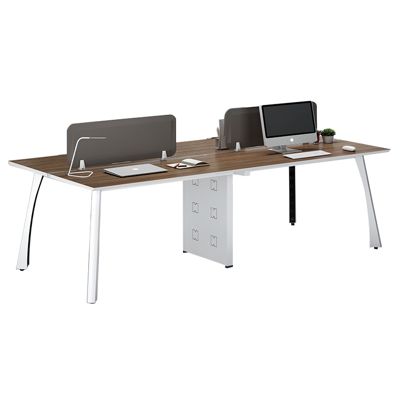 钜晟 办公桌钢架屏风职员桌2.8米四人位电脑JS-GZ2804A