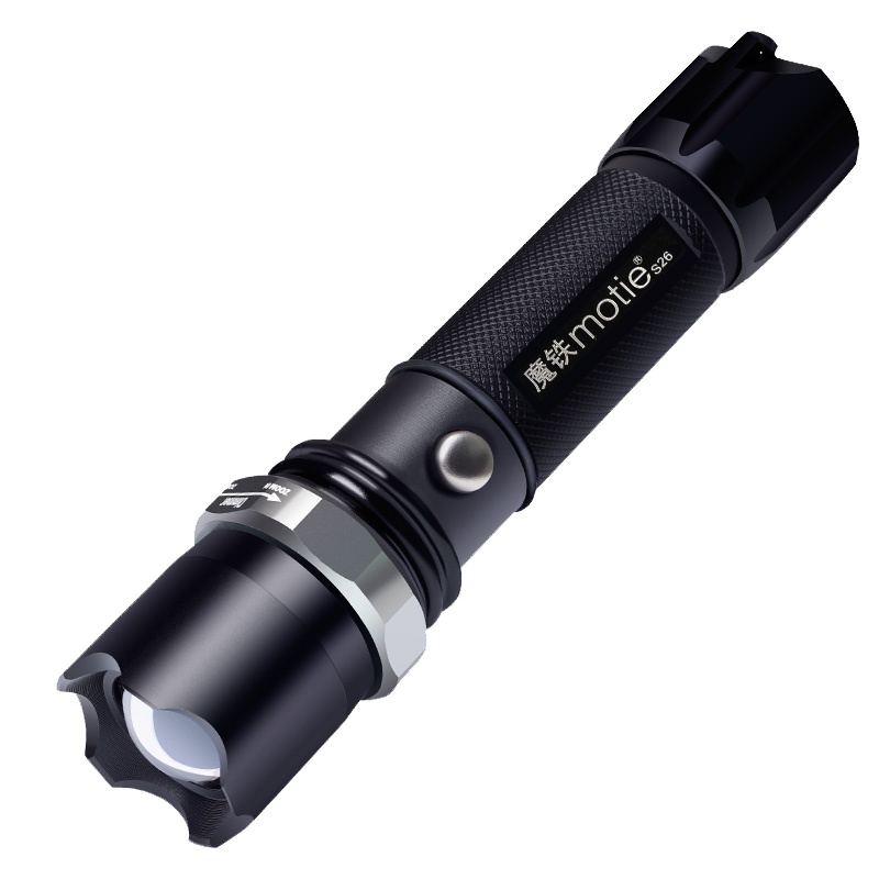 【新品】魔铁（MOTIE）LED强光手电筒 防身20种变焦迷你家用户外骑行应急灯SU26