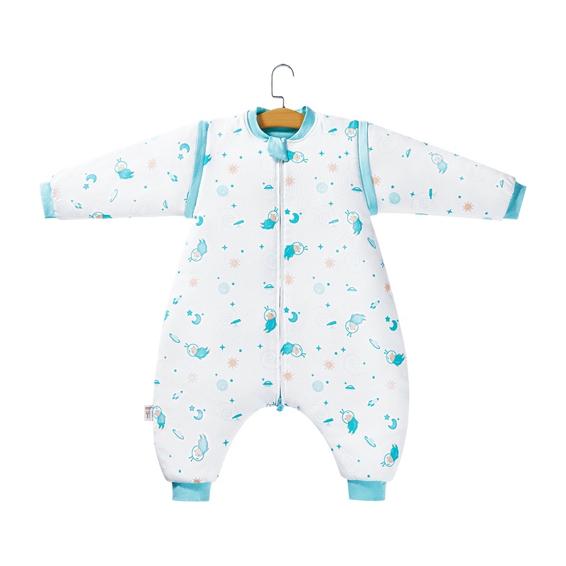 子初婴儿 防踢分腿睡袋防惊跳宝宝睡袋四季通用款儿童防踢被睡衣