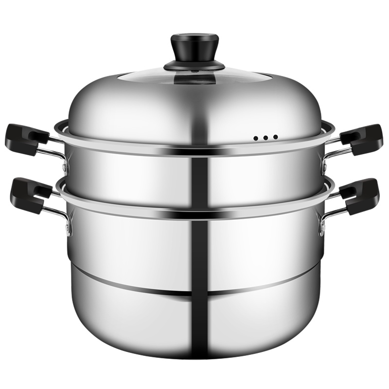 炊大皇 COOKER KING 蒸滋味不锈钢三层蒸锅高盖 28cm ZG28ZJK3