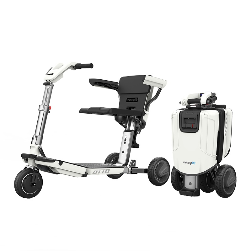 以色列ATTO旅行箱代步车Movinglife 智能全自动老人折叠轻便残疾人老年人三轮电动代步车可上飞机