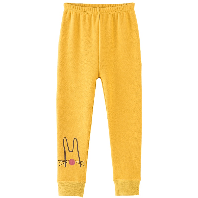 顶瓜瓜儿童棉裤女童加绒加厚冬季新款女孩卡通中大童儿童纯棉单条秋裤