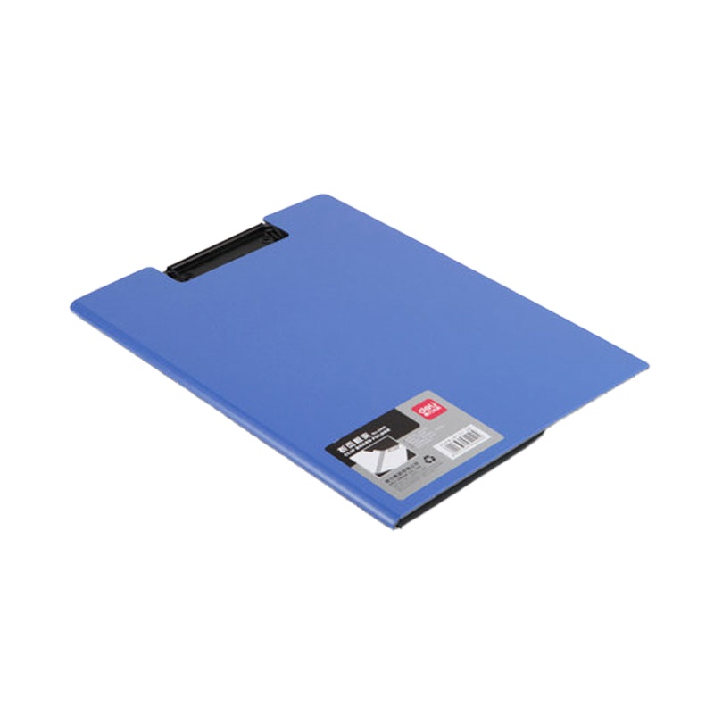 得力文具 折页板夹 文件夹 原木塑料文件夹(黑)(5个起订)