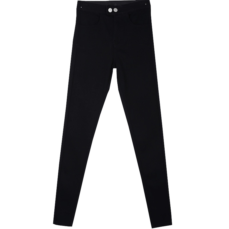 SH苼荟打底裤女外穿黑色2019秋季新款高腰显瘦紧身魔术九分小脚裤子sh619