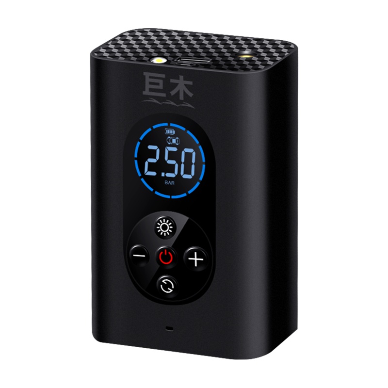 巨木 车载充气泵多功能小型便携式汽车轮胎打气筒智能数显带灯预设胎压打气泵