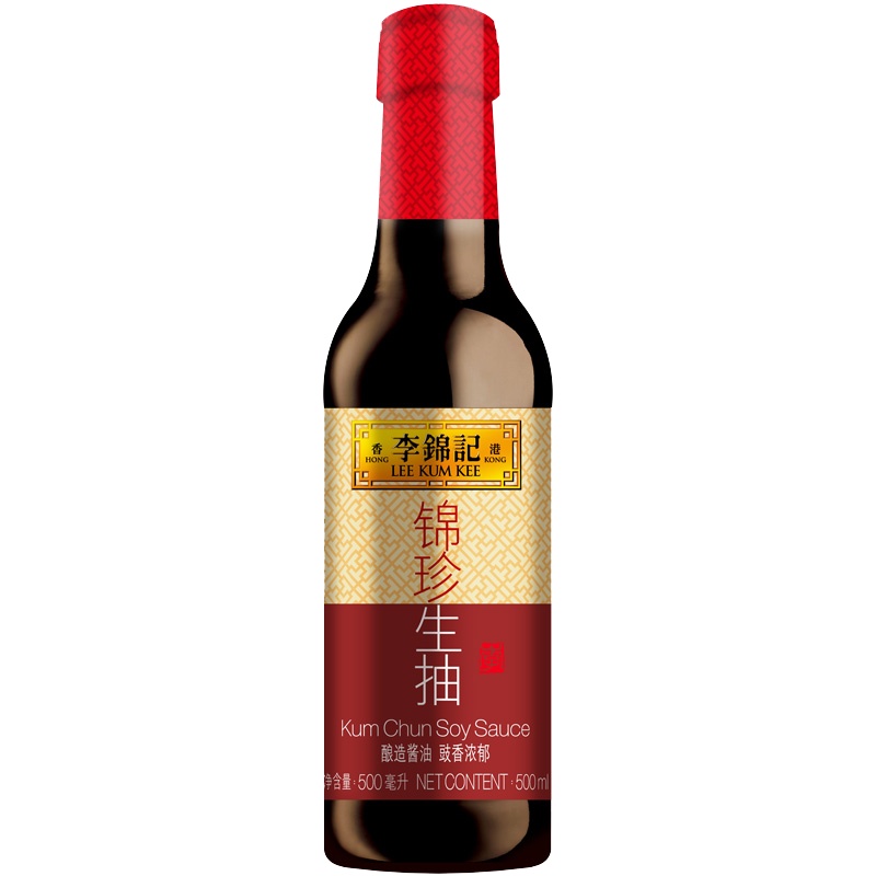 李锦记锦珍生抽 鲜酱油 500ml 12瓶/箱
