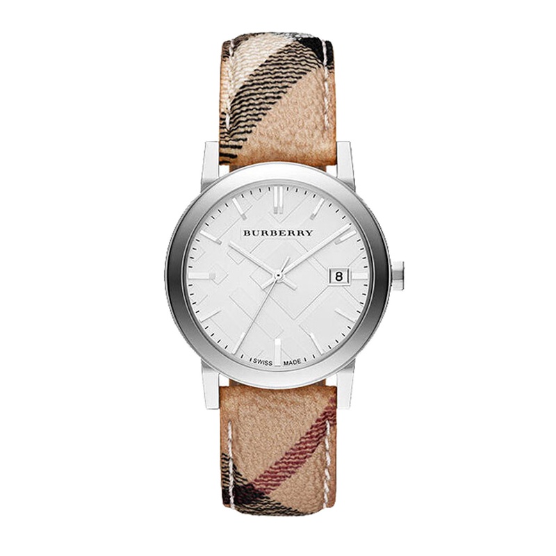巴宝莉(BURBERRY)英伦风经典格纹男士石英手表