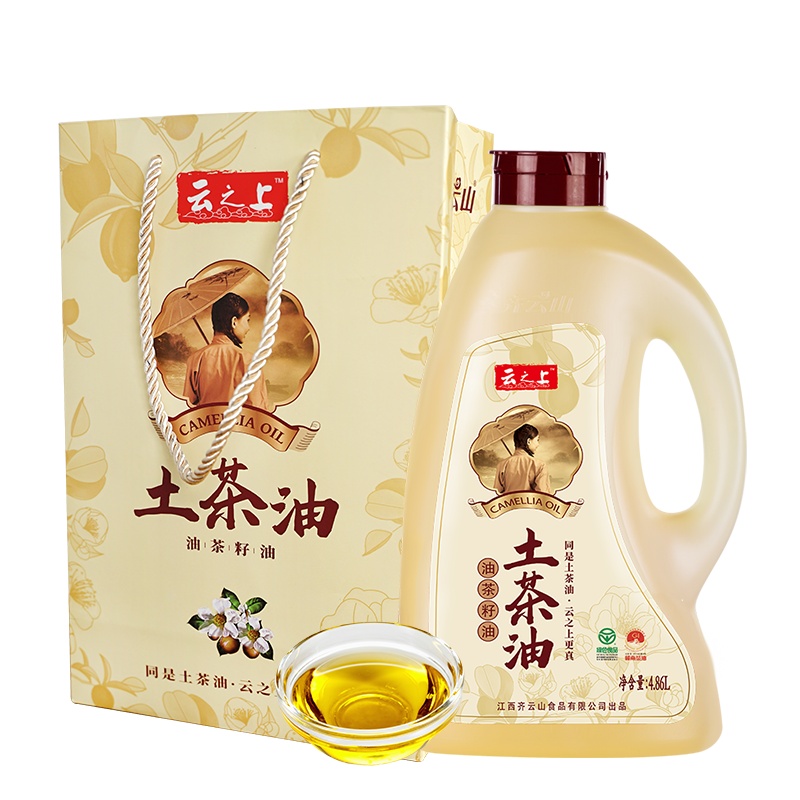 齐云山云之上土茶油4.86L物理压榨 食用油山茶油 桶装食用油 茶籽油