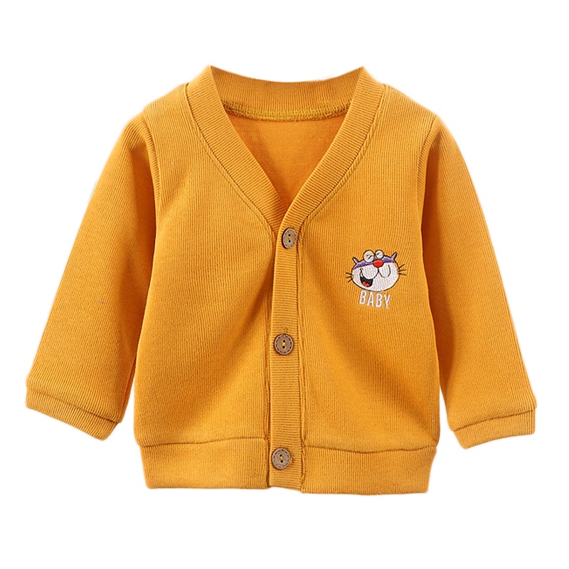 贝福佳儿童春秋针织开衫外套婴幼儿卡通外套0-3岁婴儿长袖外套