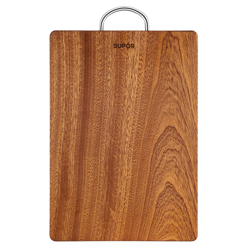 苏泊尔(SUPOR)砧板乌檀木加厚天然整木菜板实木案板面板擀面板切菜板34cm W342425AB1