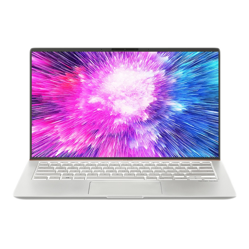 华硕(ASUS)灵耀Deluxe14 14英寸微边全面屏超轻薄创意设计笔记本第八代英特尔®酷睿™i5(i5-8265U 8G512GB MX150-2G独显)冰钻银