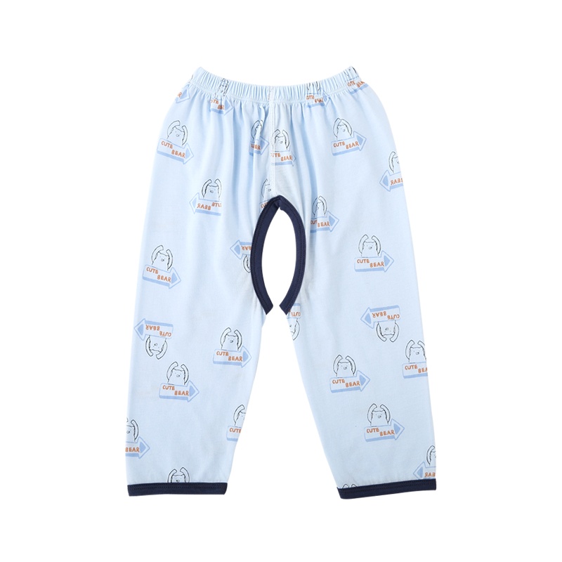 男宝宝开裆裤夏薄纯棉女婴幼儿裤子儿童外穿男童女童长裤打底裤