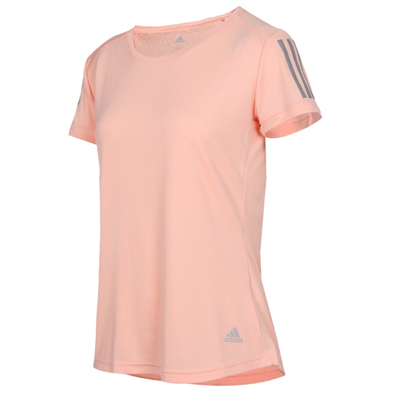 阿迪达斯(adidas)夏季女士圆领透气运动休闲短袖T恤 DZ2267