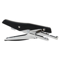 得力(deli)0329手握式订书机办公学生用载书机12号钉订书器大号定书机