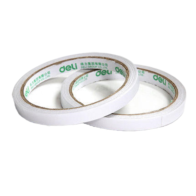 得力30400两面棉纸双面胶带批发粘强力固定薄文具办公用品 多规格