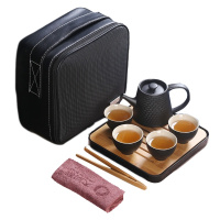 大润窑(DA RUN YAO) 茶具 万马奔腾 黑色 跳刀8件套 (单位:台)