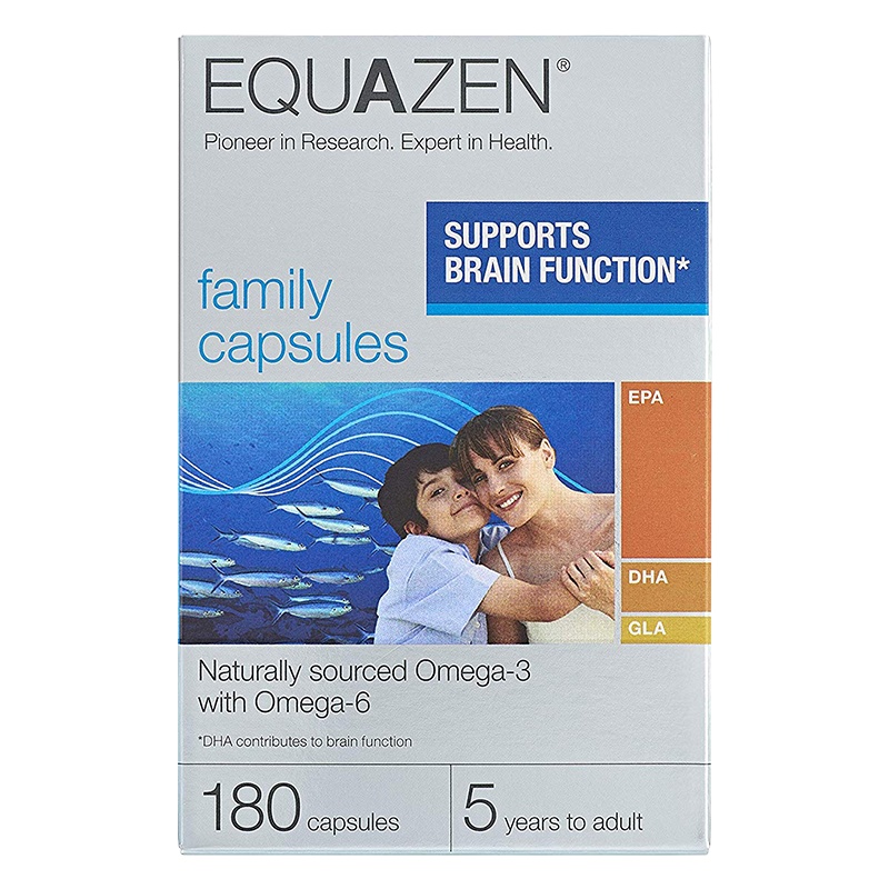 英国进口Equazen 儿童DHA鱼油胶囊 原味180粒