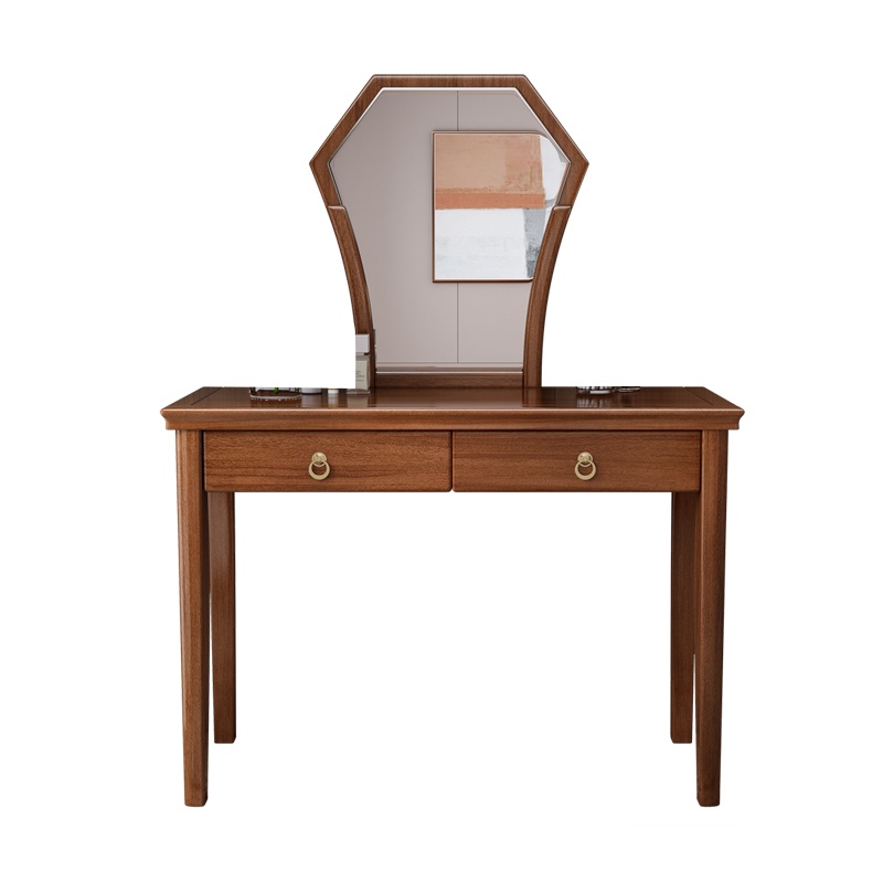 景山百岁 梳妆台 现代简约梳妆台 卧室小户型化妆桌 收纳柜一体梳妆台 白色梳妆台 宝马灰梳妆台 钢琴款实木床配套