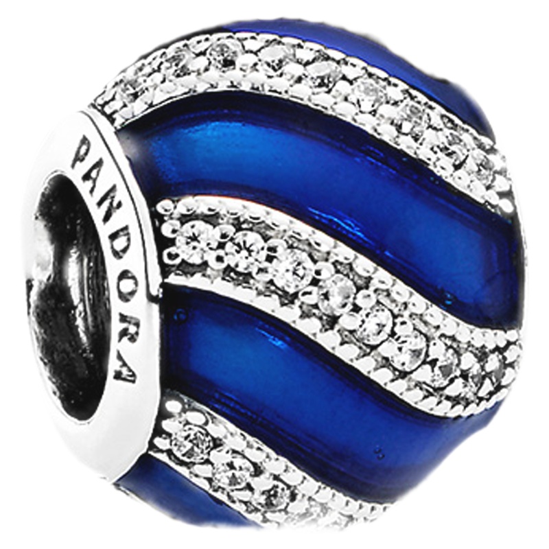 PANDORA潘多拉 925银串饰蓝色配饰串珠 791991EN118