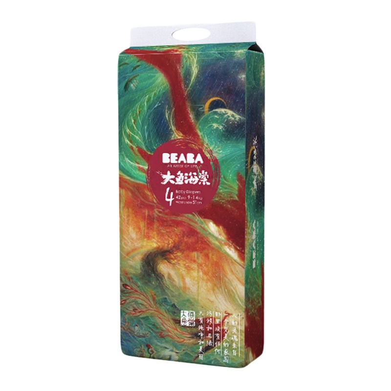 BEABA碧芭宝贝大鱼海棠婴儿纸尿裤【L码】 新生儿宝宝恒温尿不湿L42片 9-14kg