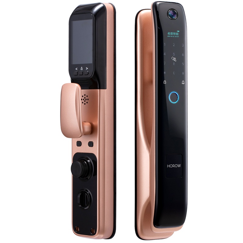 希箭 指纹锁密码锁电子锁全自动刷卡锁 C2猫眼视频 家用防盗门酒店门锁