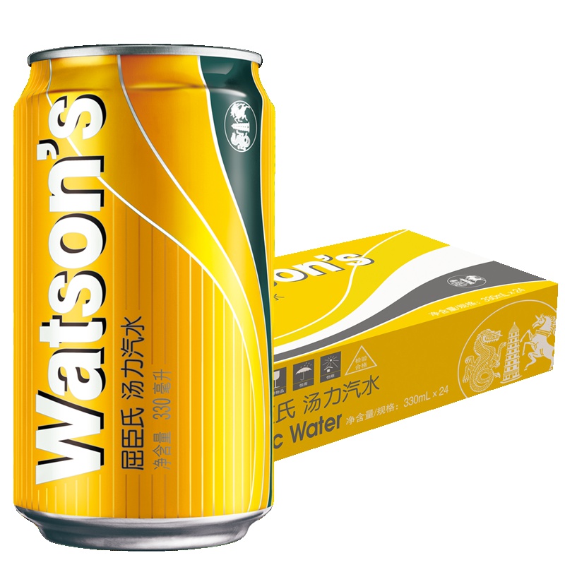 屈臣氏(Watsons)汤力汽水330ml*24 整箱