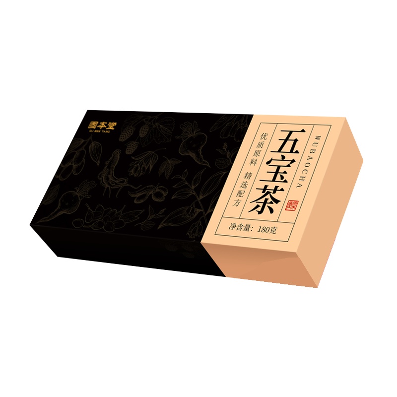 固本堂五宝茶180g人参红枣枸杞玛卡八宝茶养生花茶八宝茶组合 厂家直送