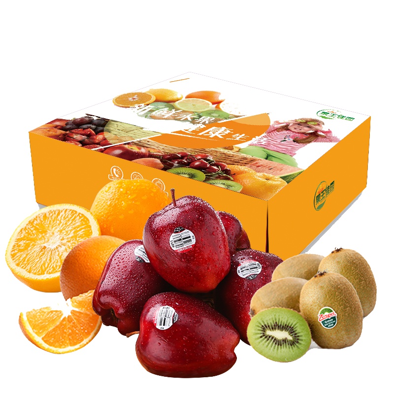 缤纷礼盒1(6个美国红蛇果+6个澳橙+6个佳沛绿果)