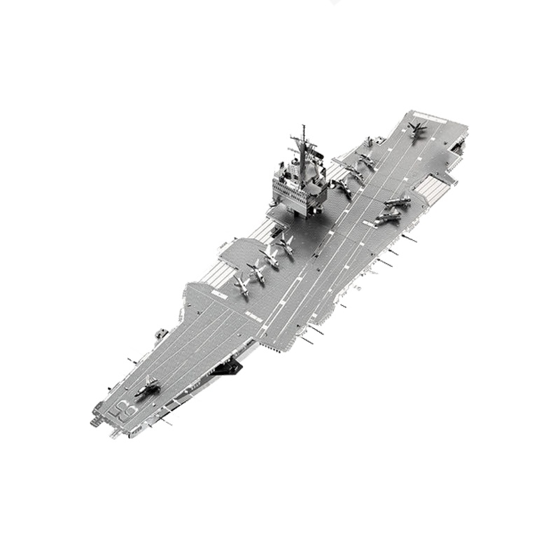 拼酷 企业号核动力航空母舰 3D立体拼图-银