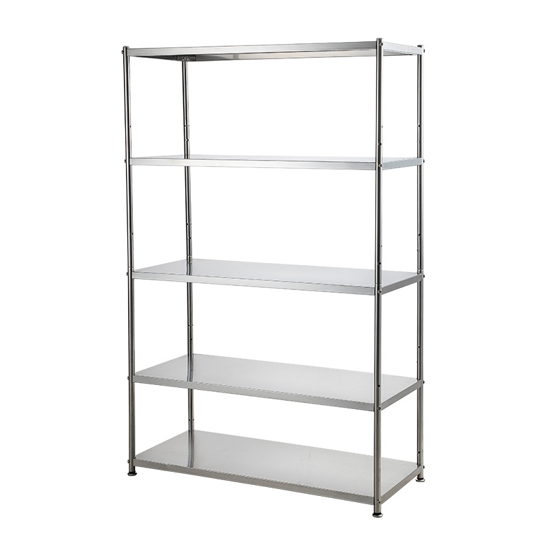 美厨(maxcook)厨房置物架 50CM加大加厚五层不锈钢微波炉架 落地收纳储物架 20mm大管厨具架MCWA995