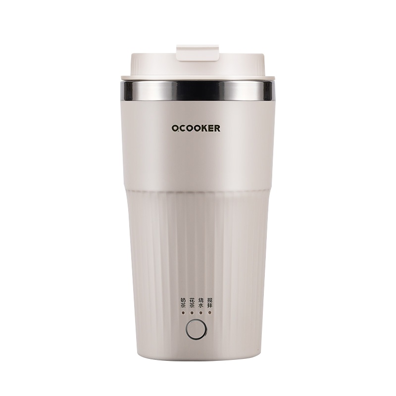 圈厨全自动煮茶养生壶煮茶器奶茶机网红家用小型办公迷你智能便携CR-MT01复古白