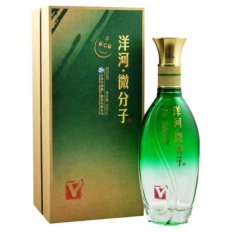 洋河(YangHe) 微分子大V 33.8度 500ml 单瓶装 浓香型白酒
