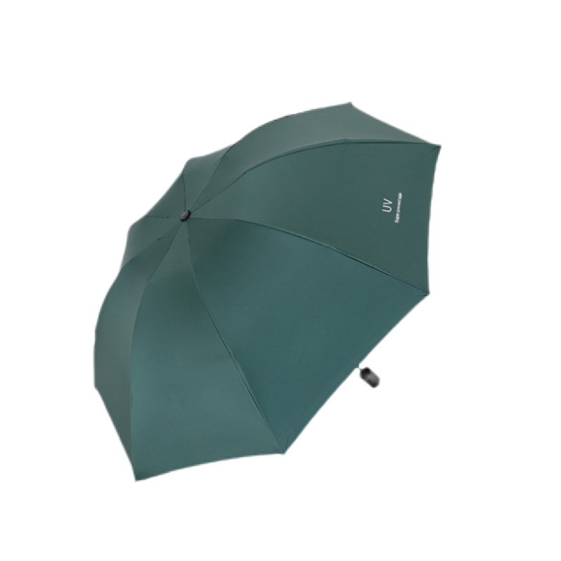 铂廷 UV三折叠黑胶晴雨伞 26CM