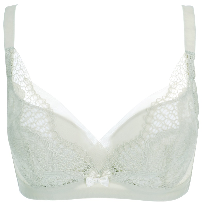 依曼丽薄款大码文胸 深v聚拢大胸显小内衣女性感收副乳防下垂胸罩