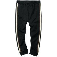 千纸鹤潮流针织九分裤青年男士弹力休闲运动松紧腰束脚裤男90365